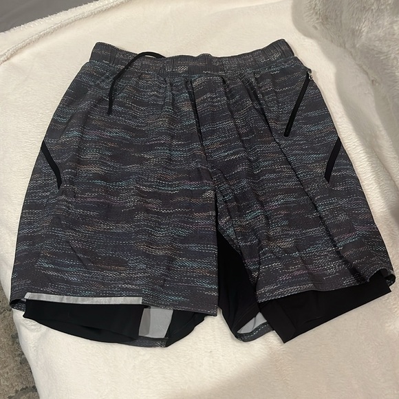 Lululemon Surge Short Mens Size Medium 7" Lux Reflective Running Athletic Shorts - Picture 5 of 12
